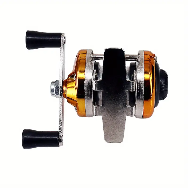 Mini Ice Fishing Reel， and Saltwater Fishing Reel， Pole Line Reel Rods  Shrimp Lightweight Left/Right Interchangeable Fishing Accessories Chucheng